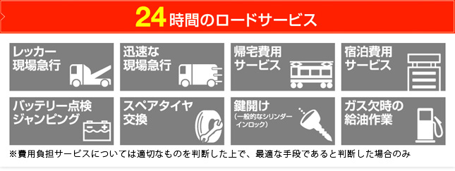 24時間のロードサービス